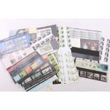 Royal Mail mint stamp presentation packs, sheetlets etc., FV over £200