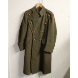 British Army dress uniform jacket or greatcoat having Herbert Chappell Ltd "4742 C L Orwall Esq June