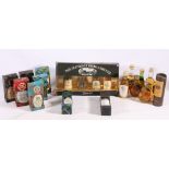 Scotch whisky miniatures including TALISKER 40%, MORLACH 100° proof, GLEN GRANT 10 year old 100°