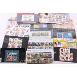 Royal Mail mint stamp presentation packs, sheetlets etc comprising approximately 164 unused 1st