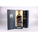 JOHNNIE WALKER blue label blended Scotch whisky, bottle number Q857012JW, 70cl 40% abv, boxed