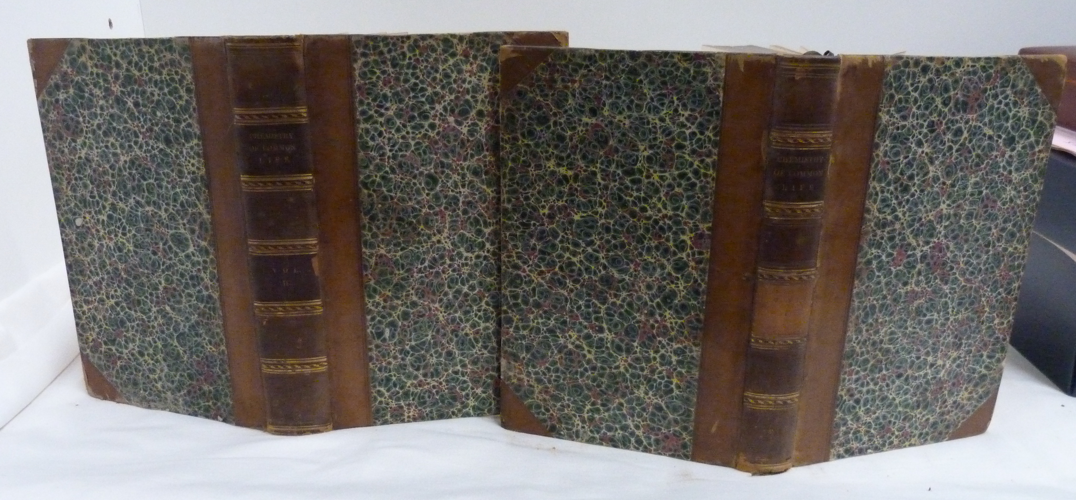 JOHNSTON J. F. W.  The Chemistry of Common Life. 2 vols. Text illus. Half calf. 1855.