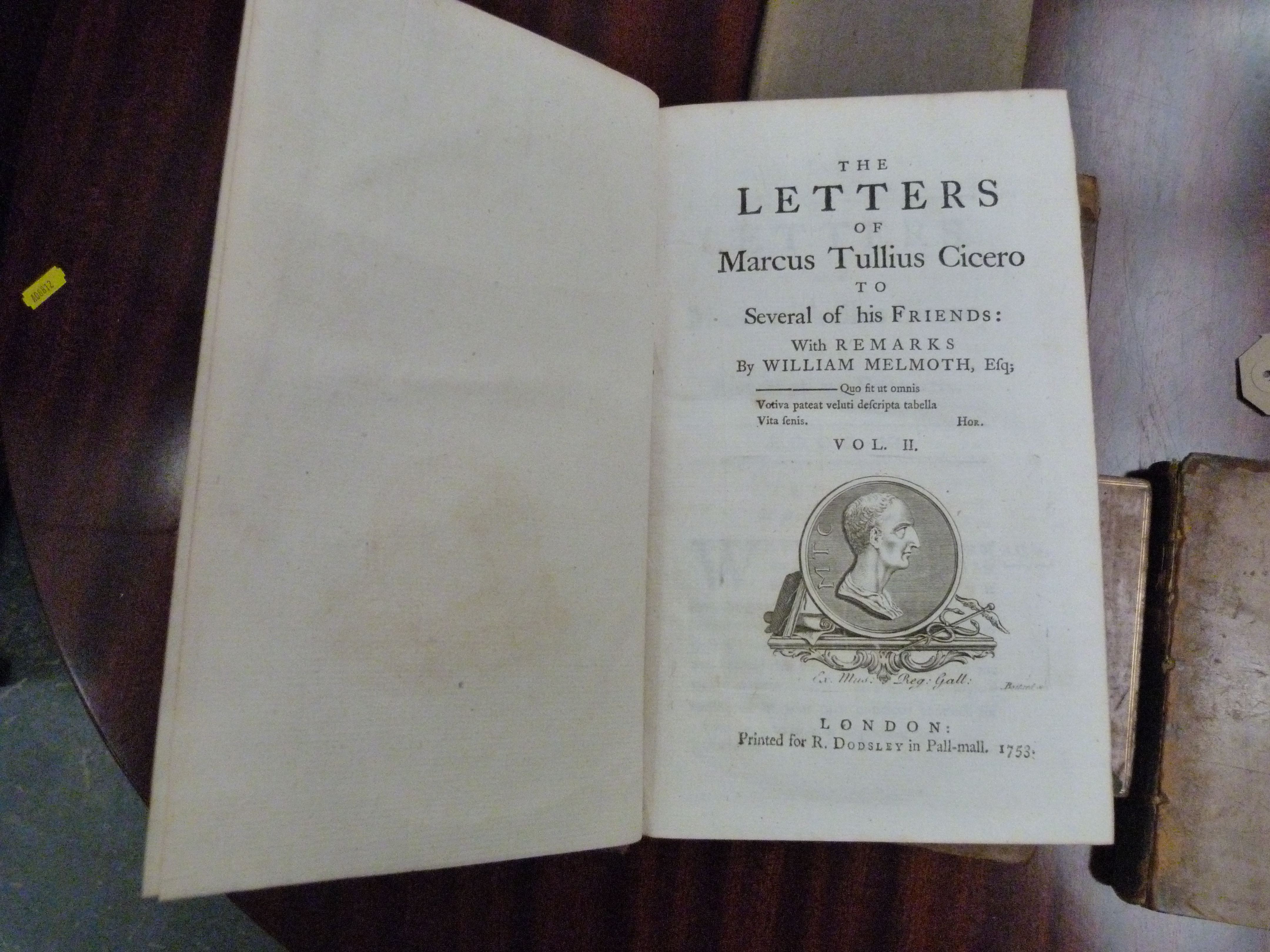 Classics.  8 mainly 18th cent. calf bound vols. (note that Ozell, Telemachus has some defects). - Image 3 of 3