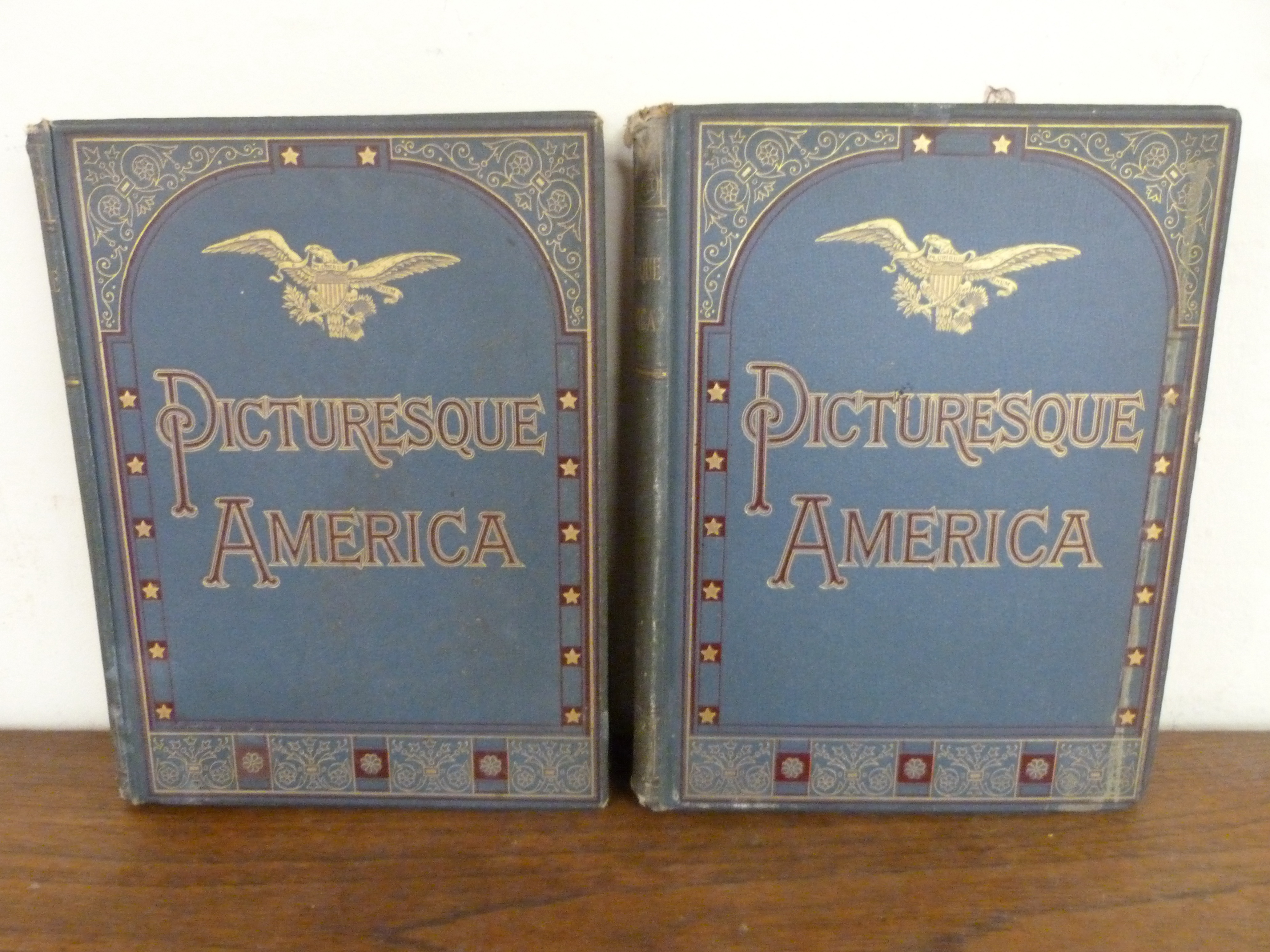 CULLEN BRYANT W. (Ed).  Picturesque America, ... by pen & pencil. 2 vols. Many illus. & plates.