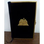 Book of Common Prayer.  16mo in fine gilt metal & blue velvet bdg. with clasp. A.e.g. Morocco