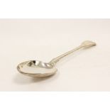Silver serving spoon fiddle, thread and shell by Elkington 1848 51/2oz, 180g.