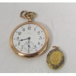 Illinois lever watch, No. 3110381, jewelled to the centre, in rolled gold o.f. case, and a Victorian
