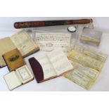 Victorian Holyrood Parks policeman's truncheon and related effects belonging to Henry William Noble,