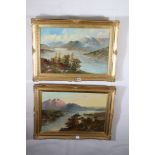 FRANCIS E JAMIESON (BRITISH 1895-1950), Loch Lomond and another of Loch Katrine, Signed oil on