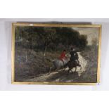 PHILIP RICHARD MORRIS ARA (1836-1902), Hunting scene, Signed oil on board, 50cm x 76cm