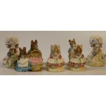 Beswick Beatrix Potter porcelain models including Samuel Whiskers, Lady Mouse, Timmy Willie,