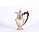 George V silver hot water pot, possibly by John Taylor and Co Birmingham 1935 with Jubilee mark,