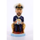 Wilkinson Ltd Royal Staffordshire Pottery toby jug of King George V designed by Sir Francis