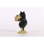 Rare Beswick Beatrix Potter Duchess with flowers figure, gold oval back stamp mark to base (1955-