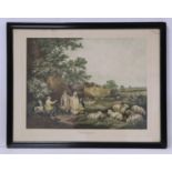 Six various late 18th/early 19th century colour prints after originals by George Morland; The