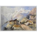 19TH CENTURY CONTINENTAL SCHOOL Alpine VillageWatercolour heightened with white,unmounted