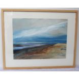 DONALD WILKINSON.The Solway, evening light, 2000.Pastel.53cm x 71cm.Signed verso, with title on