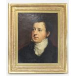 EARLY 19TH CENTURY ENGLISH SCHOOL.Portrait of a gentleman.Oil on canvas - relined.48cm x 38cm.