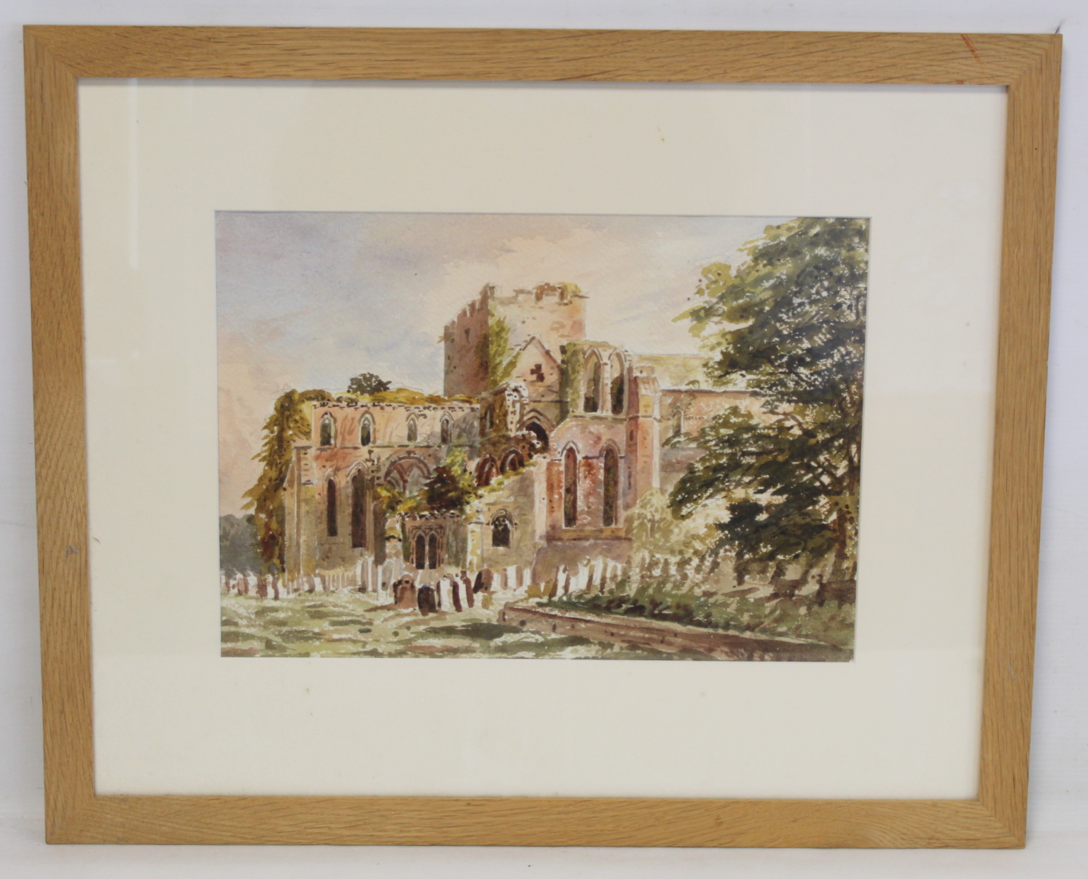 VICTORIAN SCHOOL.Lanercost Priory.Watercolour.26cm x 36cm.