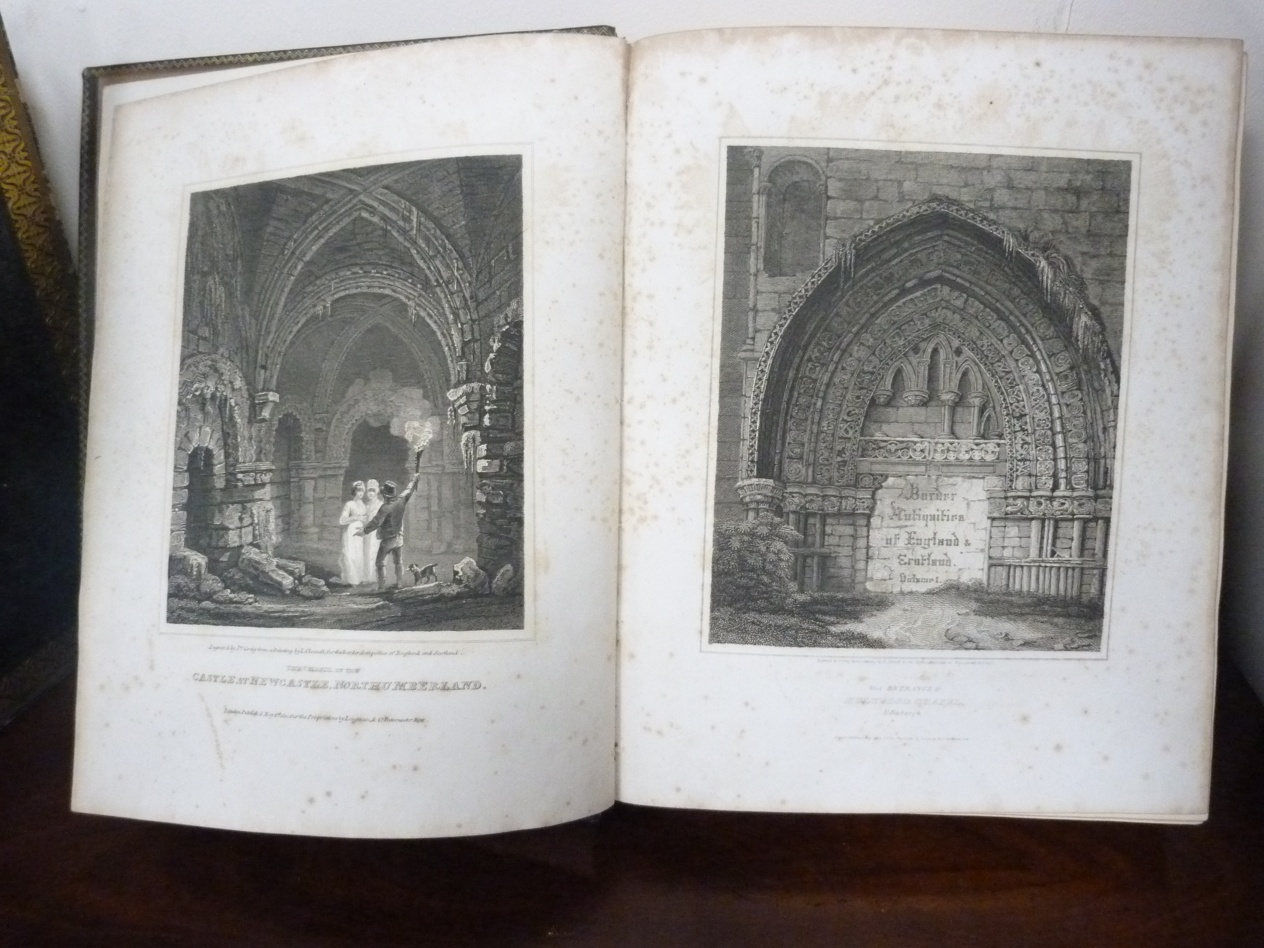 SCOTT SIR WALTER.  The Border Antiquities of England & Scotland. 2 vols. Many eng. plates. Quarto. - Image 2 of 2