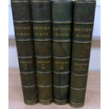 SEEBOHM HENRY.  A History of British Birds. 4 vols. 68 col. plates of eggs. Royal 8vo. Green half