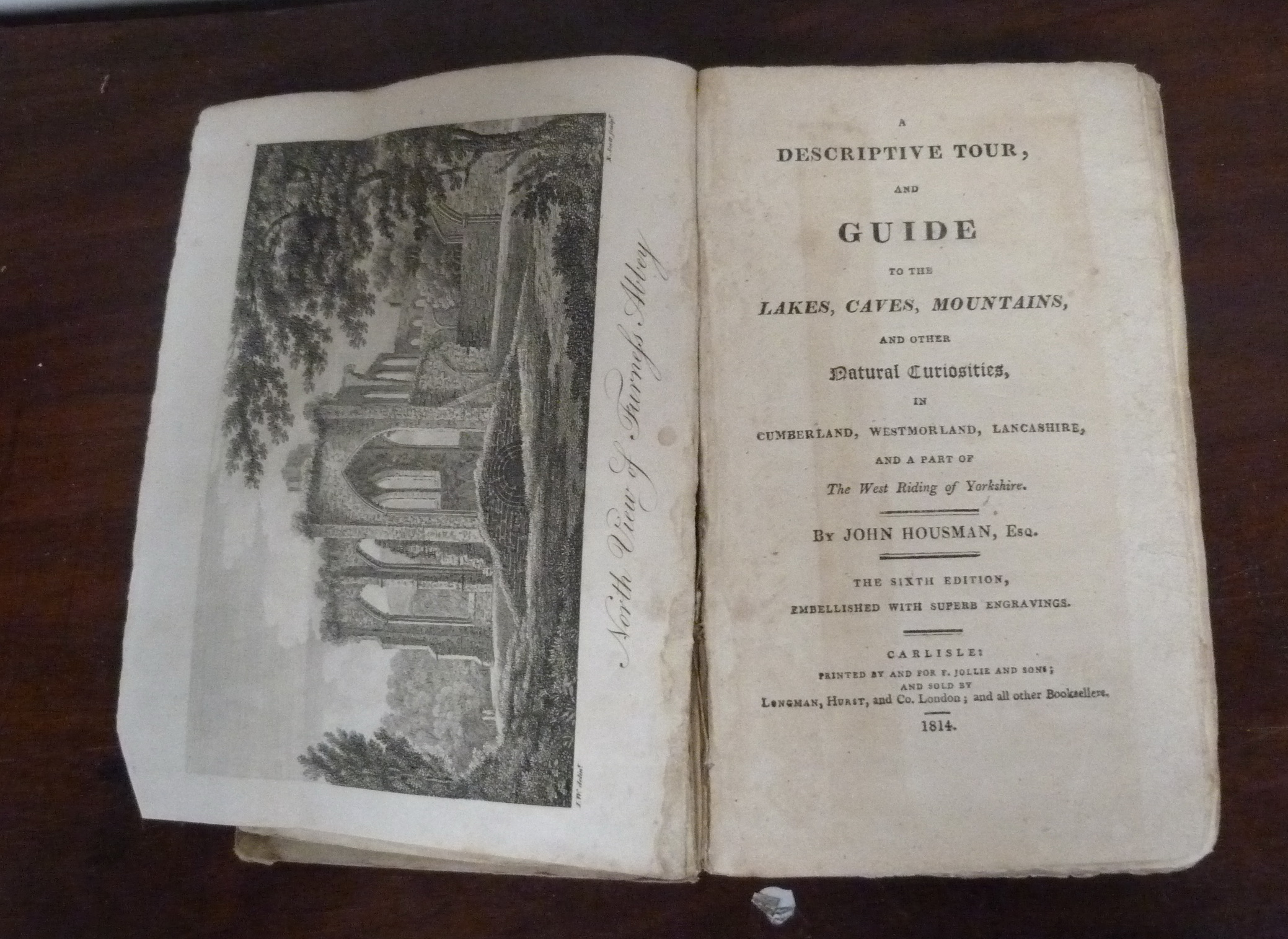 HOUSMAN JOHN.  A Descriptive Tour & Guide to the Lakes, Caves, Mountains ... in Cumberland, - Image 2 of 2