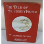 POTTER BEATRIX.  The Tale of Mr. Jeremy Fisher. Col. plates. Orig. red cloth with picture of