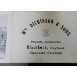 DICKINSON W. & SONS.  Illus. trade catalogue for textile machinery. Oblong quarto. Blackburn, n.