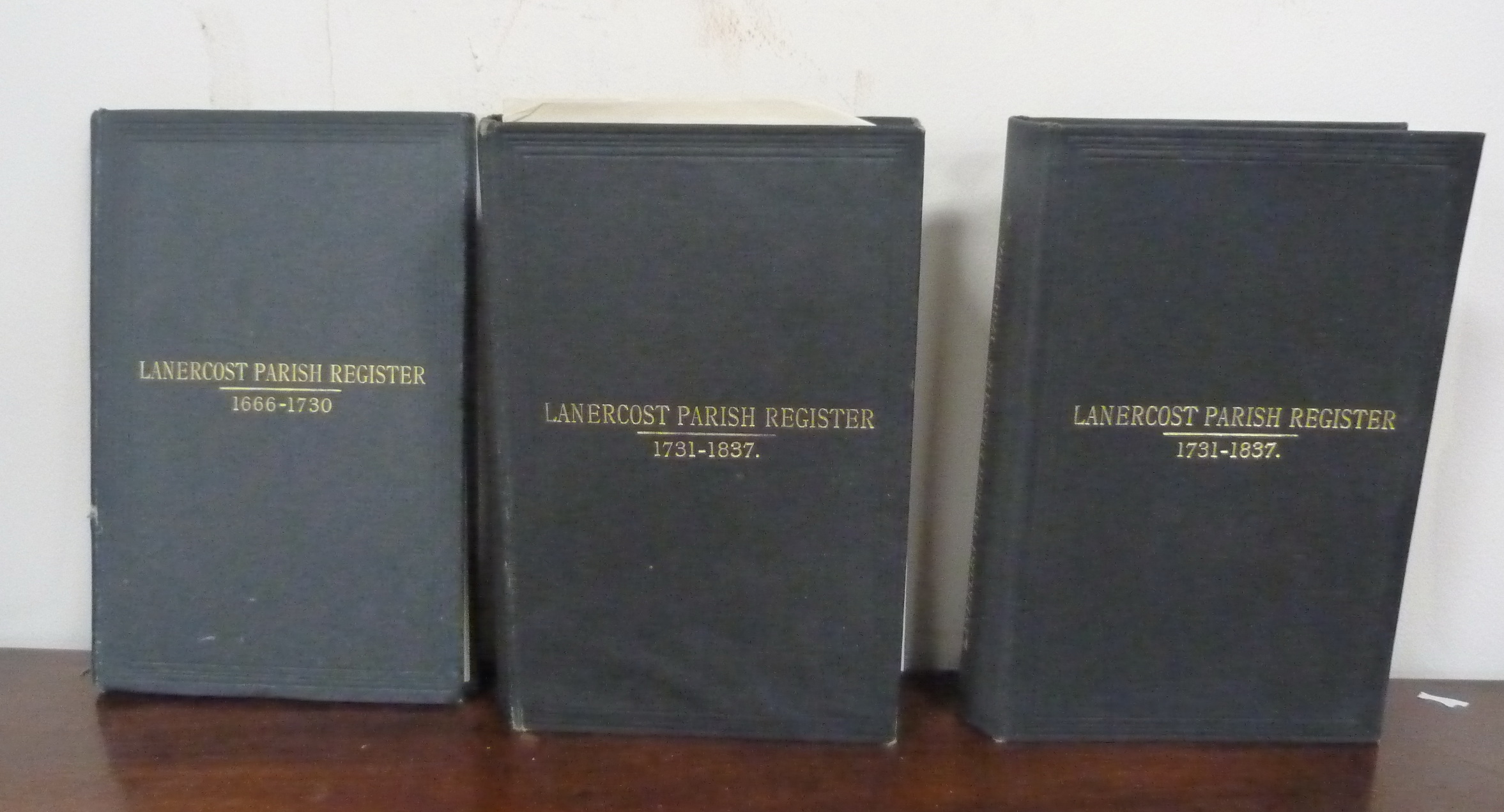 WILLIS T. W. (Ed).  The Register of the Parish of Lanercost. 2 vols. plus duplicate of the 2nd