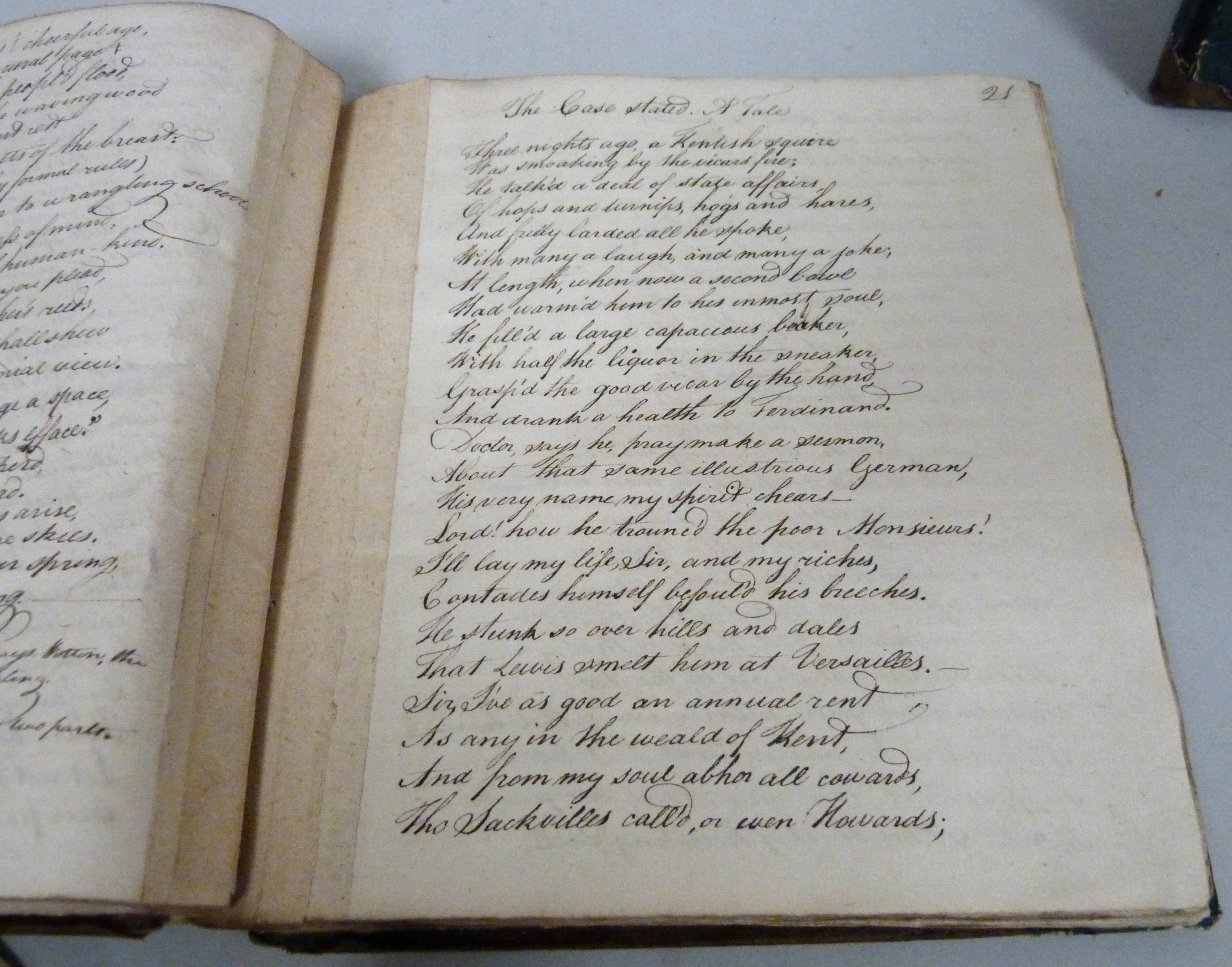 BEALE DR. Dialogues (on astronomy). 6pp manuscript "extract" in a square 128pp 18th cent. notebook & - Image 3 of 4