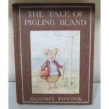 POTTER BEATRIX.  The Tale of Pigling Bland. Col. plates & other illus. Orig. dark pink brds. with