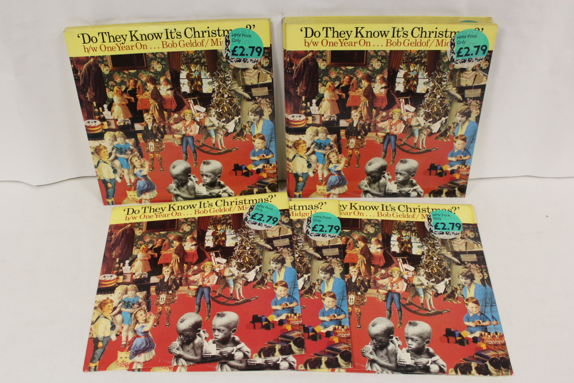 20 x Band Aid 'Do They Know It's Christmas' 12" also 5 x Steve Winwood 'Arc Of A Diver' LPs. - Image 2 of 3