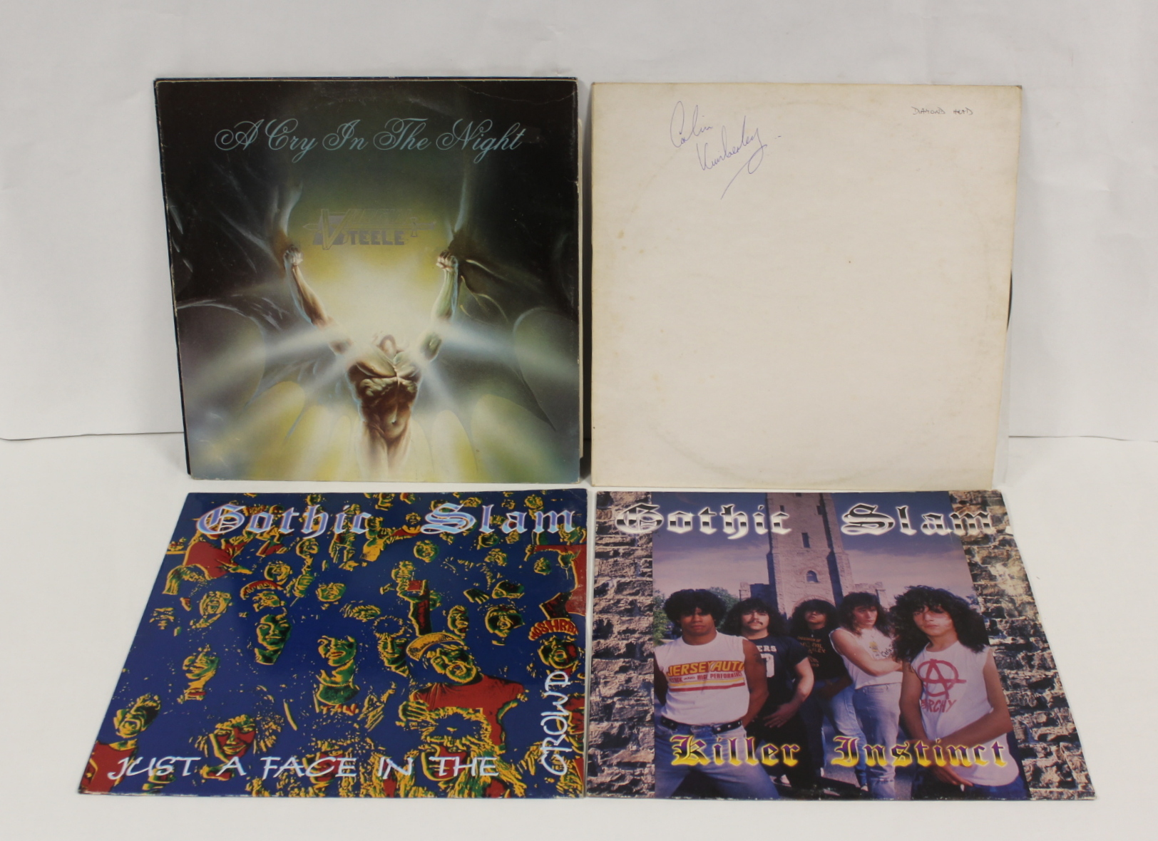 Collection of NWOBHM to include 2 x Gothic Slam and a Diamond Head white label LP 'Lighting To The