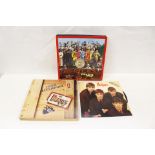The Beatles Sgt Peppers gift box with hologram front, LP, book and stickers inside also Beatles