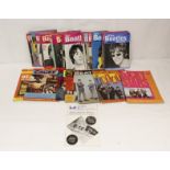 Beatles related items to include 40 plus copies of The Beatles Monthly and other magazines to