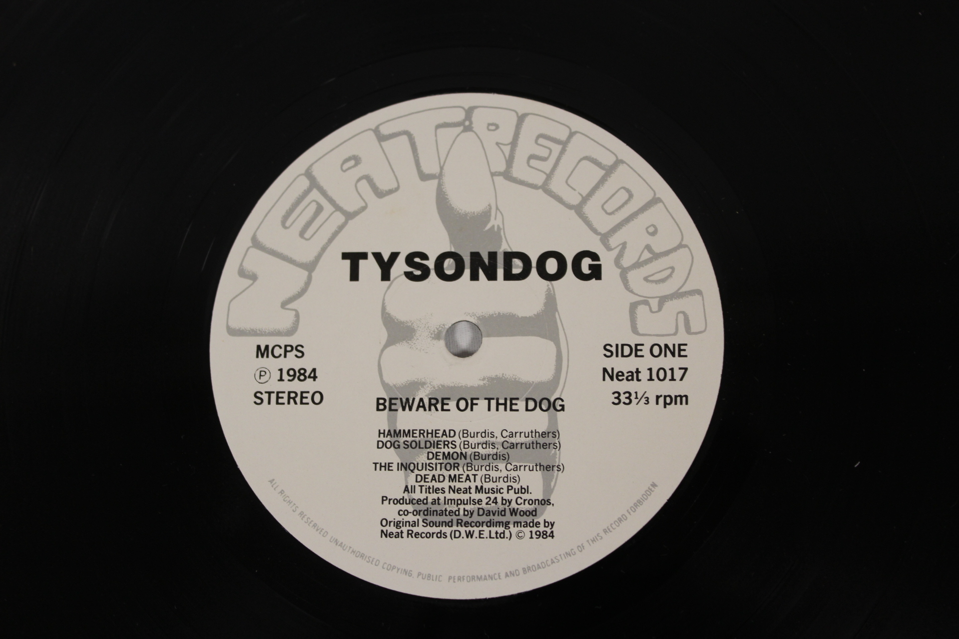 Collection of NWOBHM 12" singles and LPs to include Iron Maiden, 2 x Wrathchild,  Tyson Dog 'Beware - Image 7 of 7