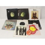 Collection of Beatles records to include, Magical Mystery Tour with Blue Lyric sheet and sold in the