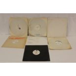 Collection of white label 12" singles to include 'In A Glass House' by Gentle Giant, 'Hello' by