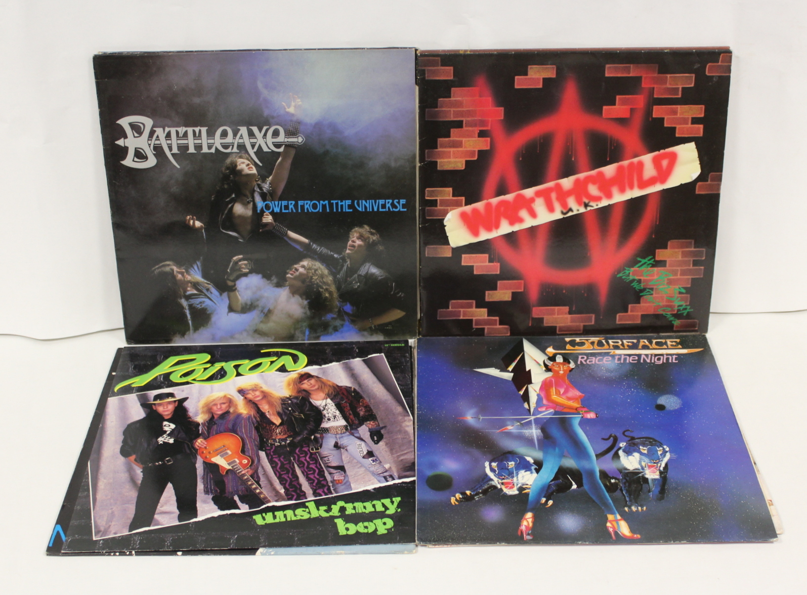 Collection of NWOBHM 12" singles and LPs to include Iron Maiden, 2 x Wrathchild,  Tyson Dog 'Beware - Image 2 of 7