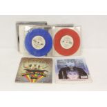 Collection of Beatles related 45s to include 'Magical Mystery Tour' with blue lyric sheet, 2 x '