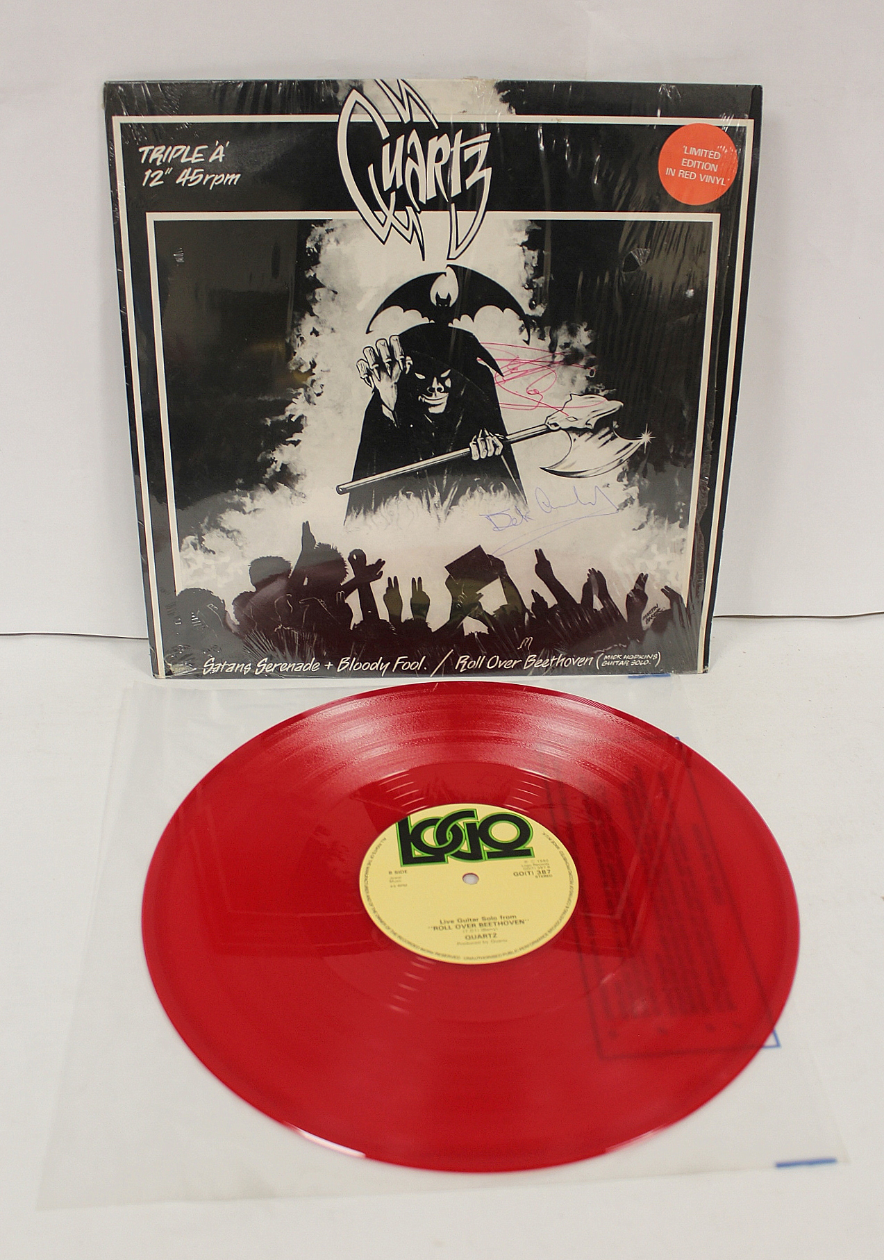 Collection of NWOBHM LPs etc to include Juggernaut, 2 x Quartz 'AAA', on red vinyl (one of which has - Image 6 of 9