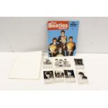 Collection of Beatles merchandise to include Beatles Fan Club souvenir poster, Beatles book 1966