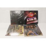 Collection of metal 12 inch and LP's to include Metallica Enter the Sandman, etc.