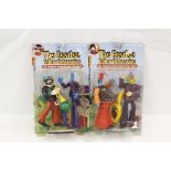 The Beatles Yellow Submarine, Sgt Peppers Lonely Hearts Club Band figures, one with George and the