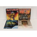 Collection of NWOBHM 12" singles and LPs to include Iron Maiden, 2 x Wrathchild,  Tyson Dog 'Beware
