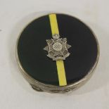 Silver 1937 Borders Regiment compact