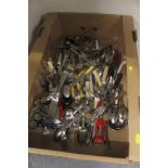 Box of cutlery, stainless steel etc