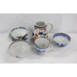 Small collection of late 18th/early 19th century English and other porcelain including Caughley "