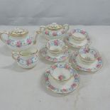 Foley china miniature floral decorated teaset