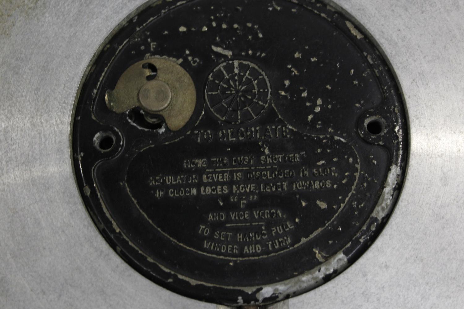 British Jaeger dashboard clock in stepped circular metal surround. 15.5cm dia. - Image 3 of 3